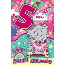 5 Today My Dinky Bear Me to You Bear 5th Birthday Card