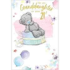 Granddaughter 21st Birthday Me to You Bear Card