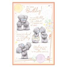 It's Your Birthday Verse Me to You Bear Birthday Card