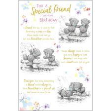 Friend Verse Me to You Bear Birthday Card