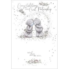 Civil Partnership Congratulations Me to You Bear Card