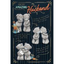 Amazing Husband Verse Me to You Bear Birthday Card