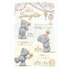 Lovely Daughter Verse Me to You Bear Birthday Card