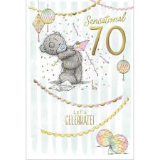 Sensational 70 Me to You Bear 70th Birthday Card