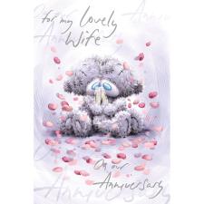 Wife Anniversary Softly Drawn Me to You Bear Card