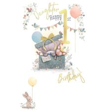 Daughter 1st Birthday Me to You Bear Birthday Card
