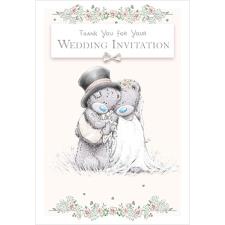 Wedding Thank You Invitation Me to You Bear Card