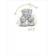 Bears Hugging Me to You Bear Thank You Card