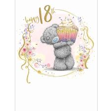 18th Birthday With Cupcake Me to You Bear Birthday Card