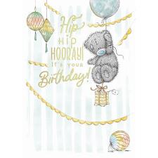 Hip Hip Hooray Me to You Bear Birthday Card