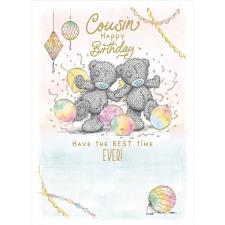 Cousin Party Bears Me to You Bear Birthday Card