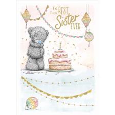 Best Sister Me to You Bear Birthday Card