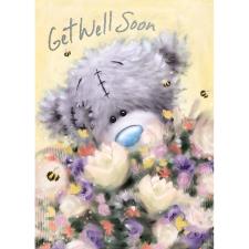 Get Well Soon Softly Drawn Me to You Bear Card