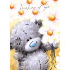 Thinking of You Softly Drawn Me to You Bear Sympathy Card