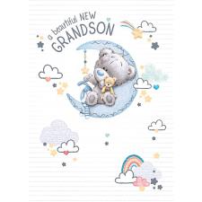 Beautiful New Grandson Me to You Bear New Baby Card