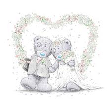 Wedding Me to You Bear Gift Tag