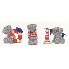 Three Little Sailors Me to You Bear Cross Stitch Kit