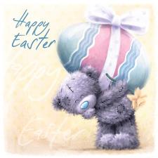 Happy Easter Softly Drawn Me to You Bear Easter Card