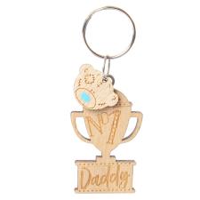 No 1 Daddy Me to You Bear Wooden Key Ring