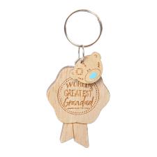 World&#39;s Greatest Grandad Me to You Bear Wooden Key Ring
