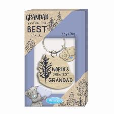 World&#39;s Greatest Grandad Me to You Bear Wooden Key Ring