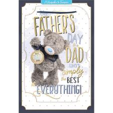 Best Dad 3D Holographic Keepsake Me to You Father's Day Card