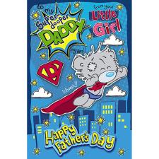 Daddy From Little Girl My Dinky Bear Me to You Fathers Day Card