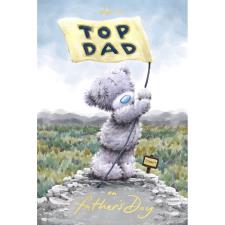 Top Dad Flag Me to You Bear Softly Drawn Father&#39;s Day Card
