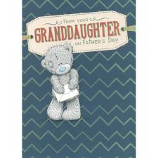 From Your Granddaughter Me to You Bear Father&#39;s Day Card
