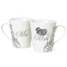 Mr &amp; Mrs Me to You Bear Wedding Couple Mugs