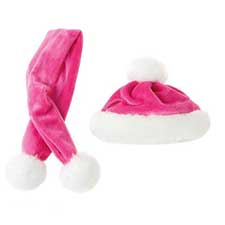 Tatty Puppy Me to You Bear Pink Hat and Scarf Set