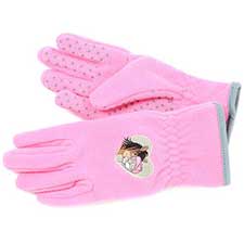 Me to You Bear Pink Fleece Riding Gloves Age 10-12