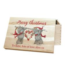 Personalised Me to You Christmas Heart Memory Box