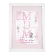 Personalised Me to You MUM A4 Framed Print