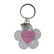 Lovely Mummy Flower Enamel Me to You Bear Key Ring