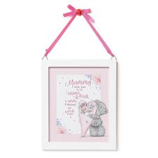 Mummy Love You To The Moon &amp; Back Me to You Bear Plaque