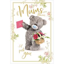 3D Holographic Basket Of Flowers Mother's Day Card