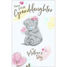 From Your Granddaughter Me to You Bear Mother's Day Card