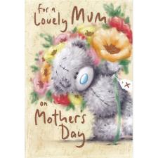 Lovely Mum Softly Drawn Me to You Bear Mother's Day Card