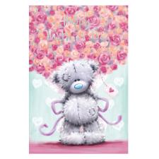 Bunch Of Roses Softly Drawn Me to You Bear Mother's Day Card