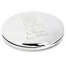 Personalised Me to You Bear Flower Compact Mirror