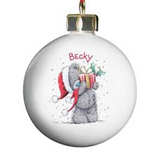 Personalised Me To You Christmas Bauble