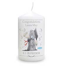 Personalised Me to You Bear Graduation Candle