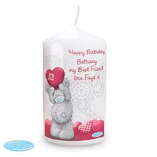 Personalised Me to You Bear Heart Candle