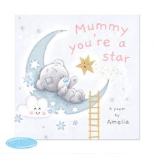 Personalised Tiny Tatty Teddy Mummy You&#39;re a Star Poem Book