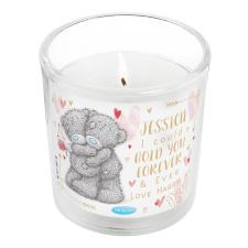 Personalised Hold You Forever Me to You Bear Scented Jar Candle
