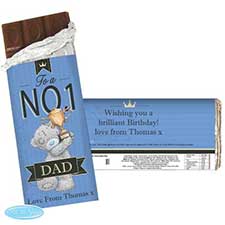 Personalised Me to You Bear No.1 100g Chocolate Bar