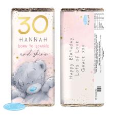 Personalised Me to You Sparkle & Shine 100g Birthday Chocolate Bar