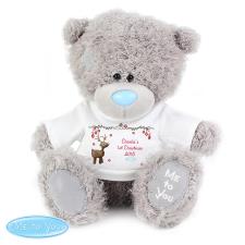 Personalised 10&quot; Me to You Bear with Reindeer T-Shirt