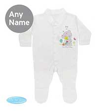 Personalised Tiny Tatty Teddy Cuddle Bug  Baby Grow 0-3 mths